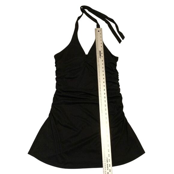 Anthropologie Womens Ariana Halter Mini Dress Size XL Ruched Sides Resort Wear - Picture 6 of 13